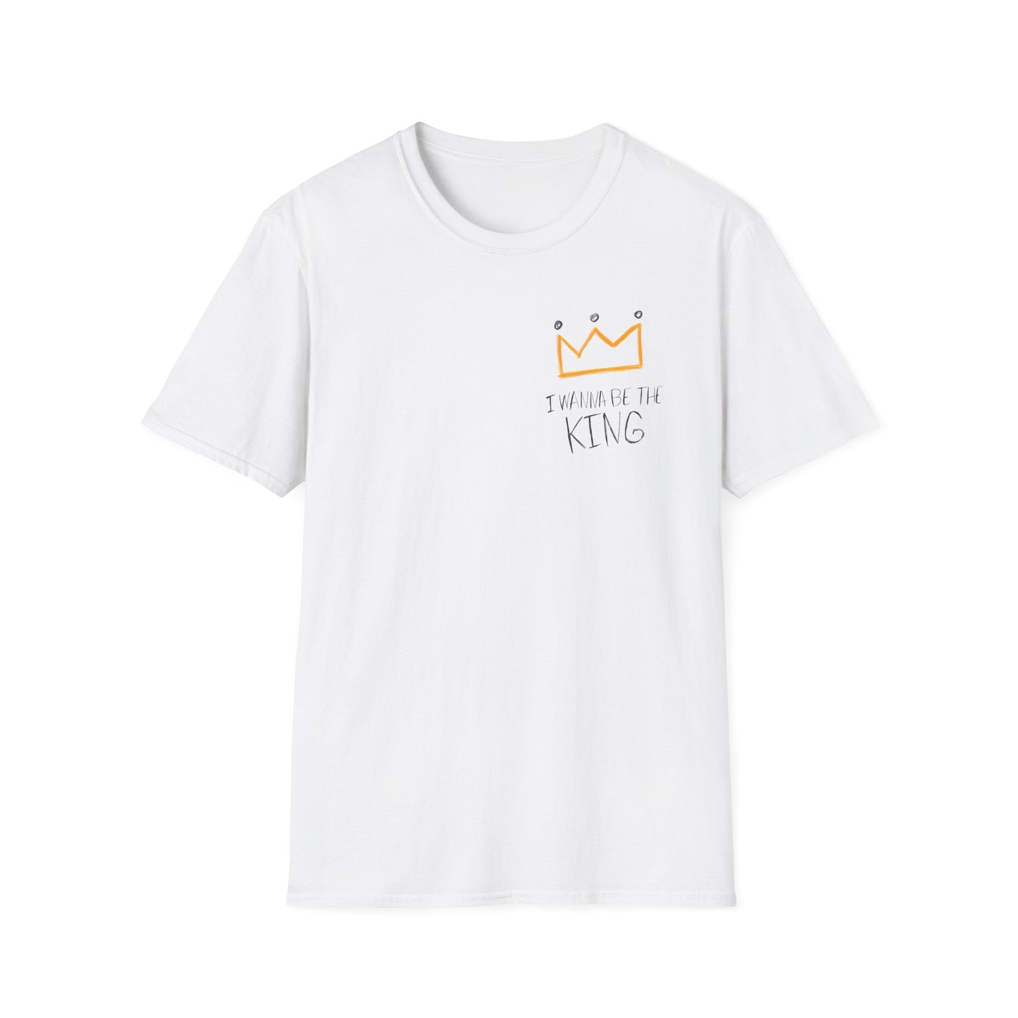 Yoongi I Wanna Be The King T-Shirt - pocket design