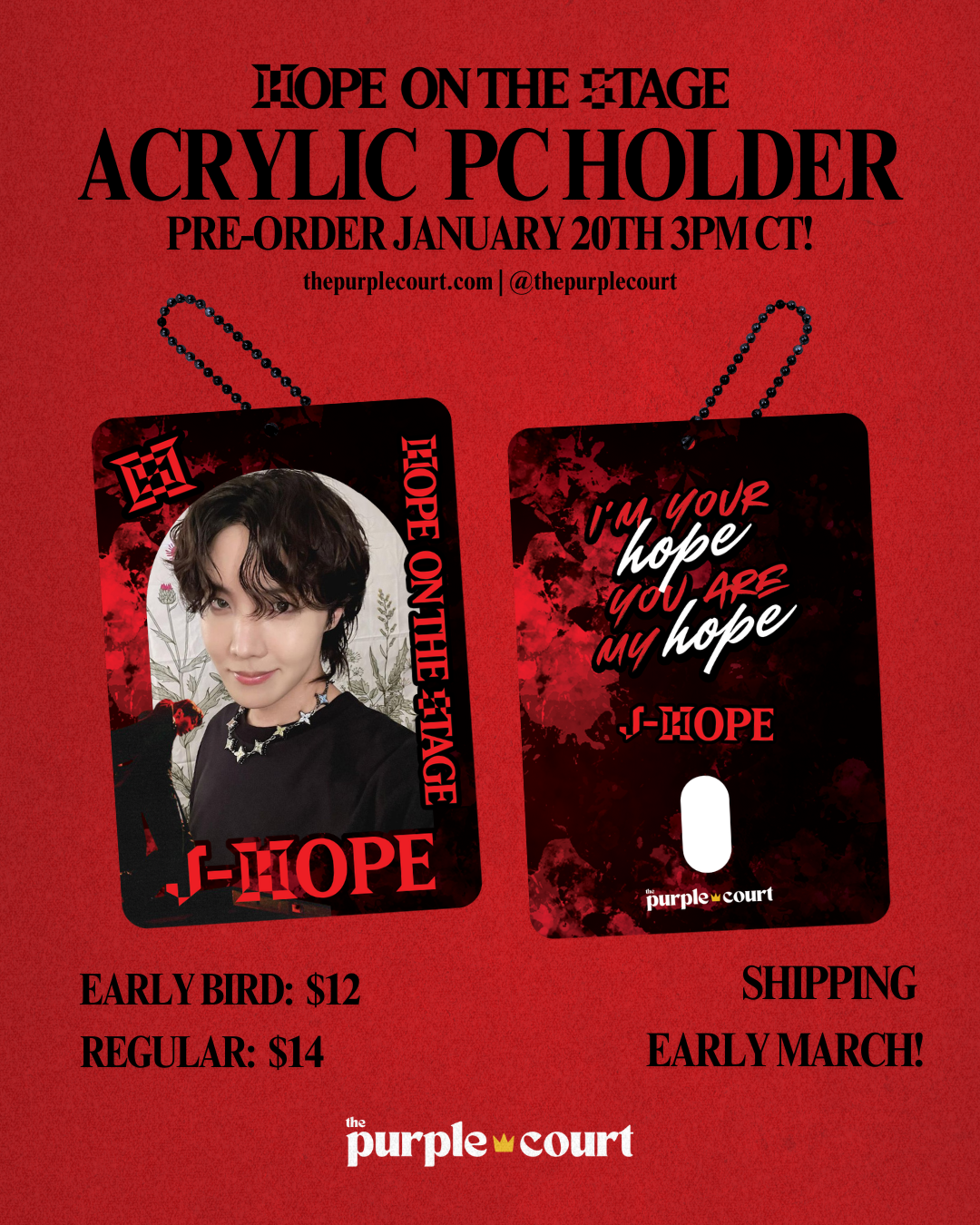 j-hope Hope On The Stage Photocard Holder
