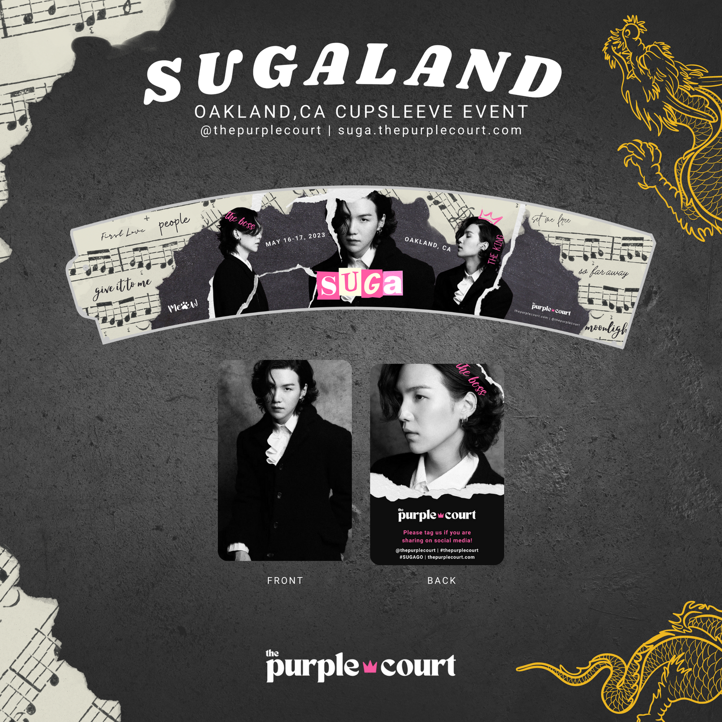 SUGALAND - Cupsleeve + Photocard