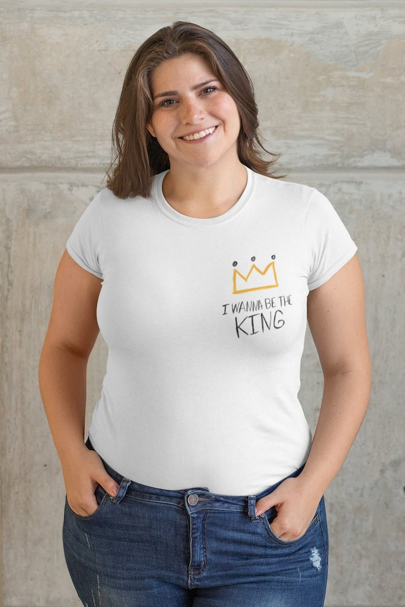 Yoongi I Wanna Be The King T-Shirt - pocket design