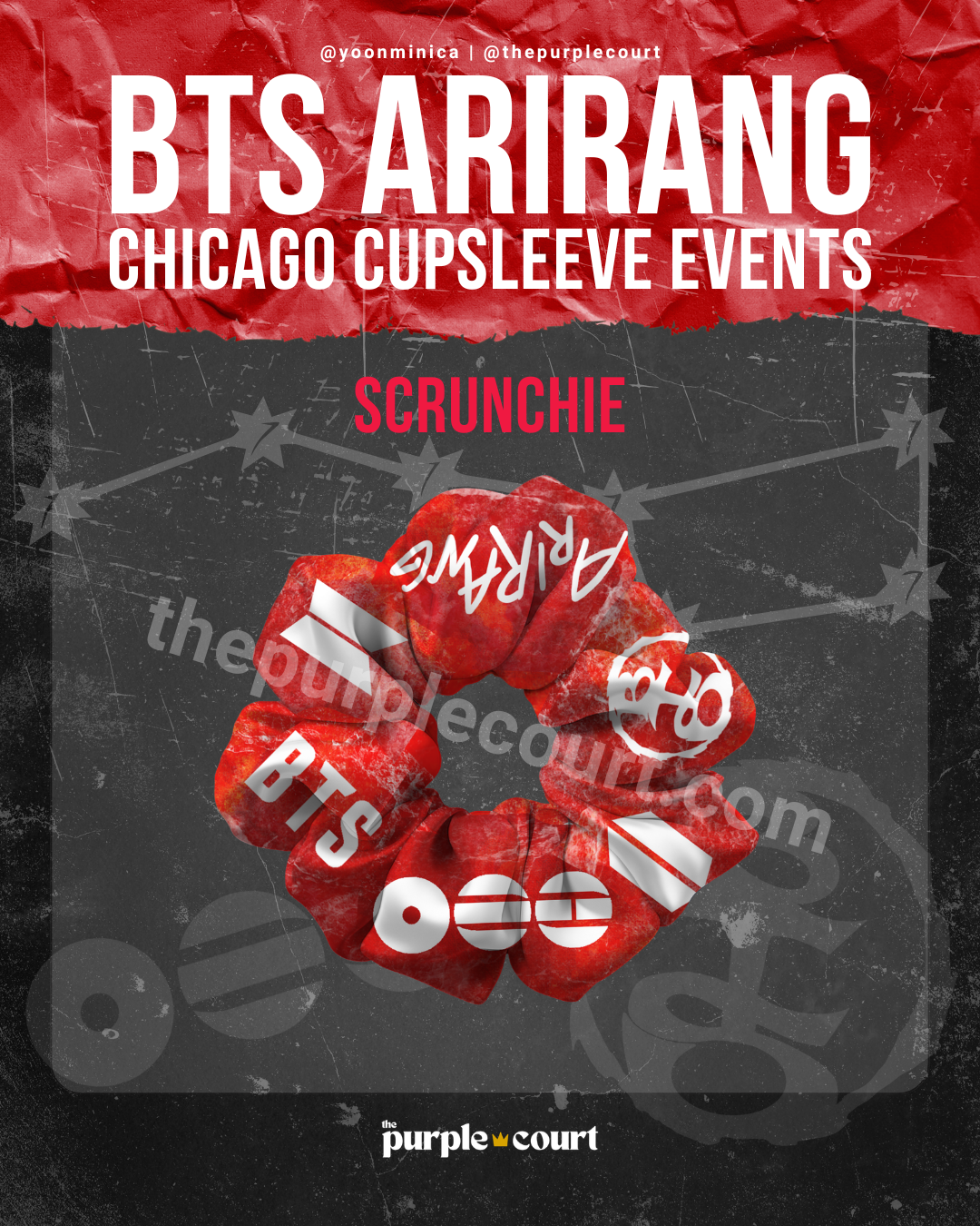 BTS ARIRANG Chicago Cupsleeve Events - ALIENS Donation Tier