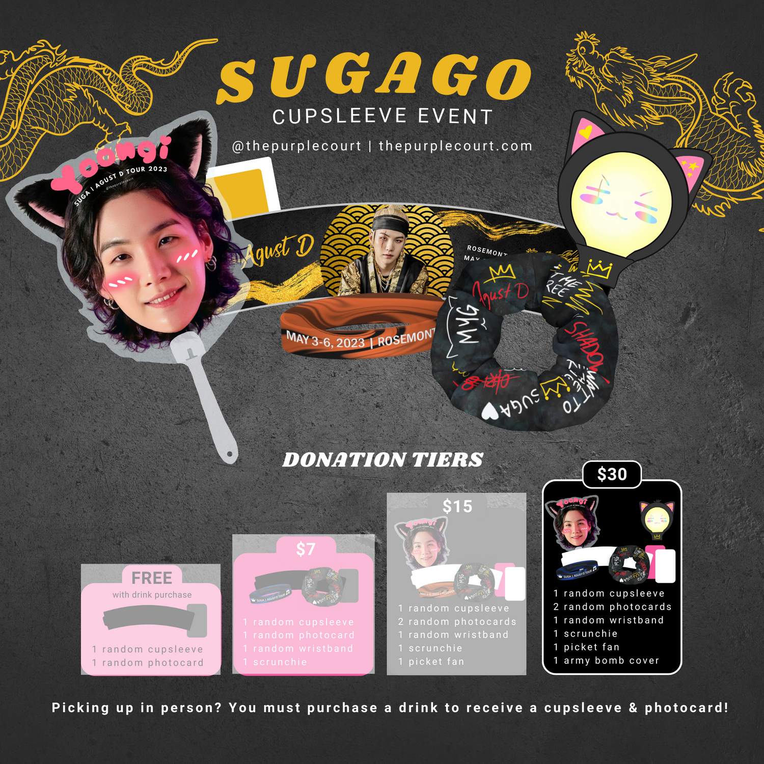 SUGAGO Donation Tiers