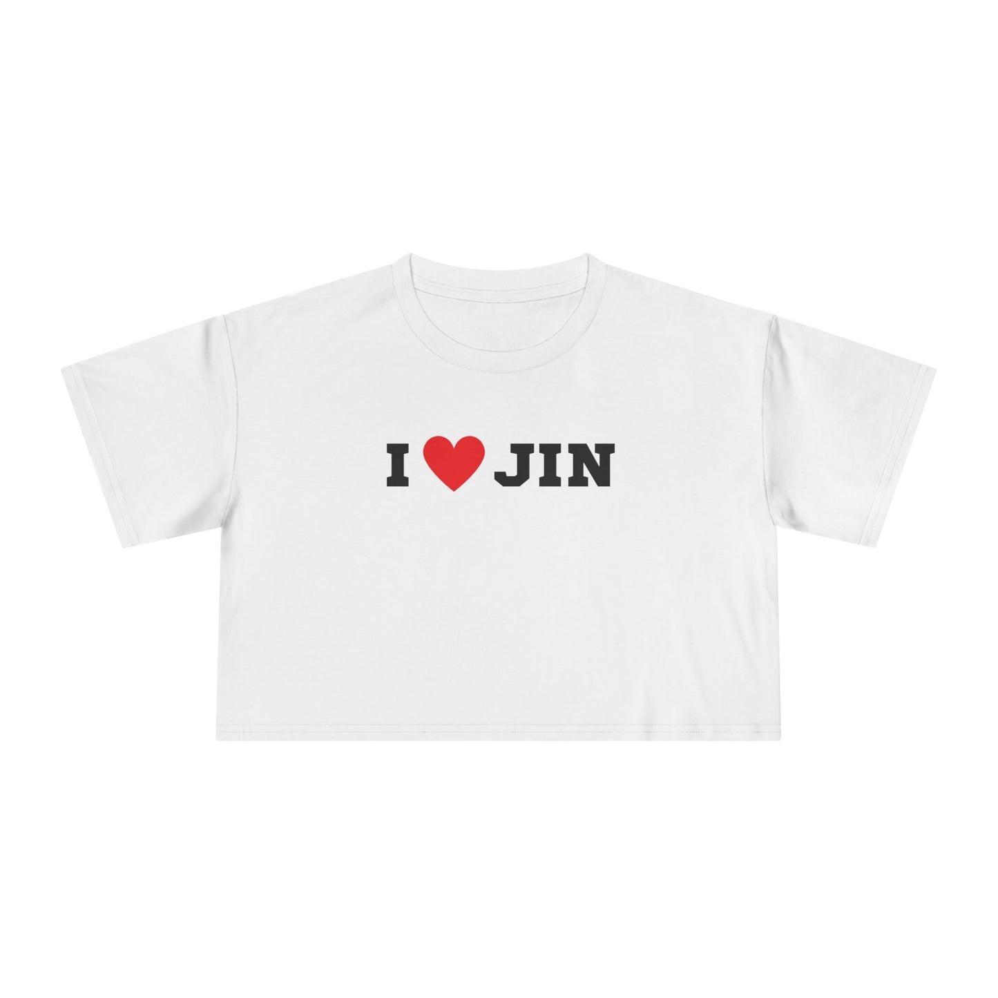 I Love Jin Crop Tee