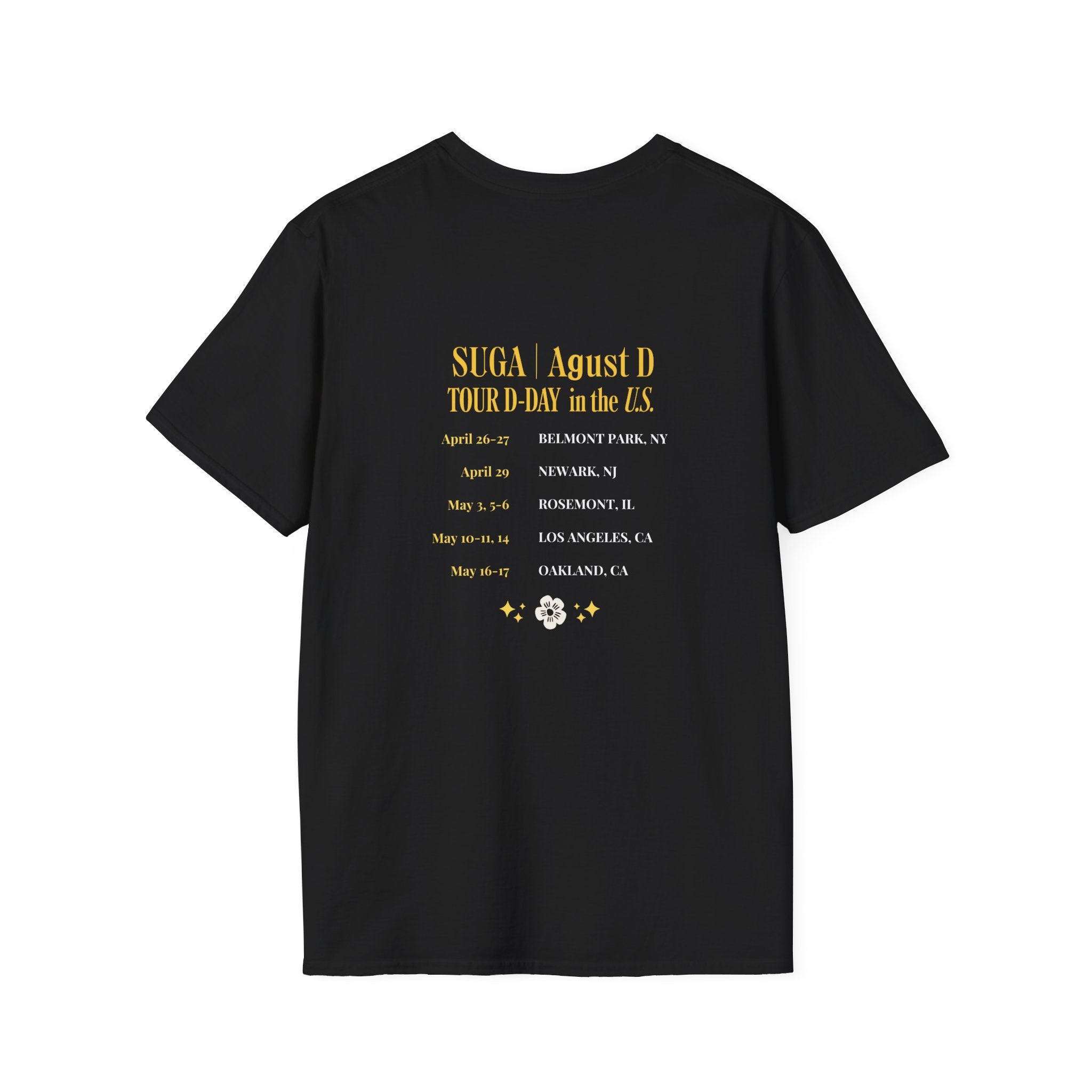 SUGA Agust D TOUR “D-DAY” Tシャツ US限定ver. BTS AGUST D TOUR 'D-DAY' SS T-SHIRT - A-KPOP