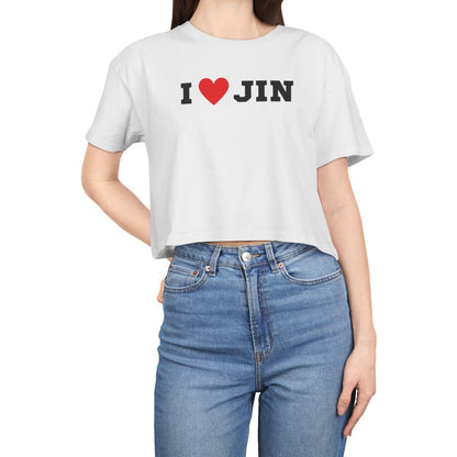 I Love Jin Crop Tee