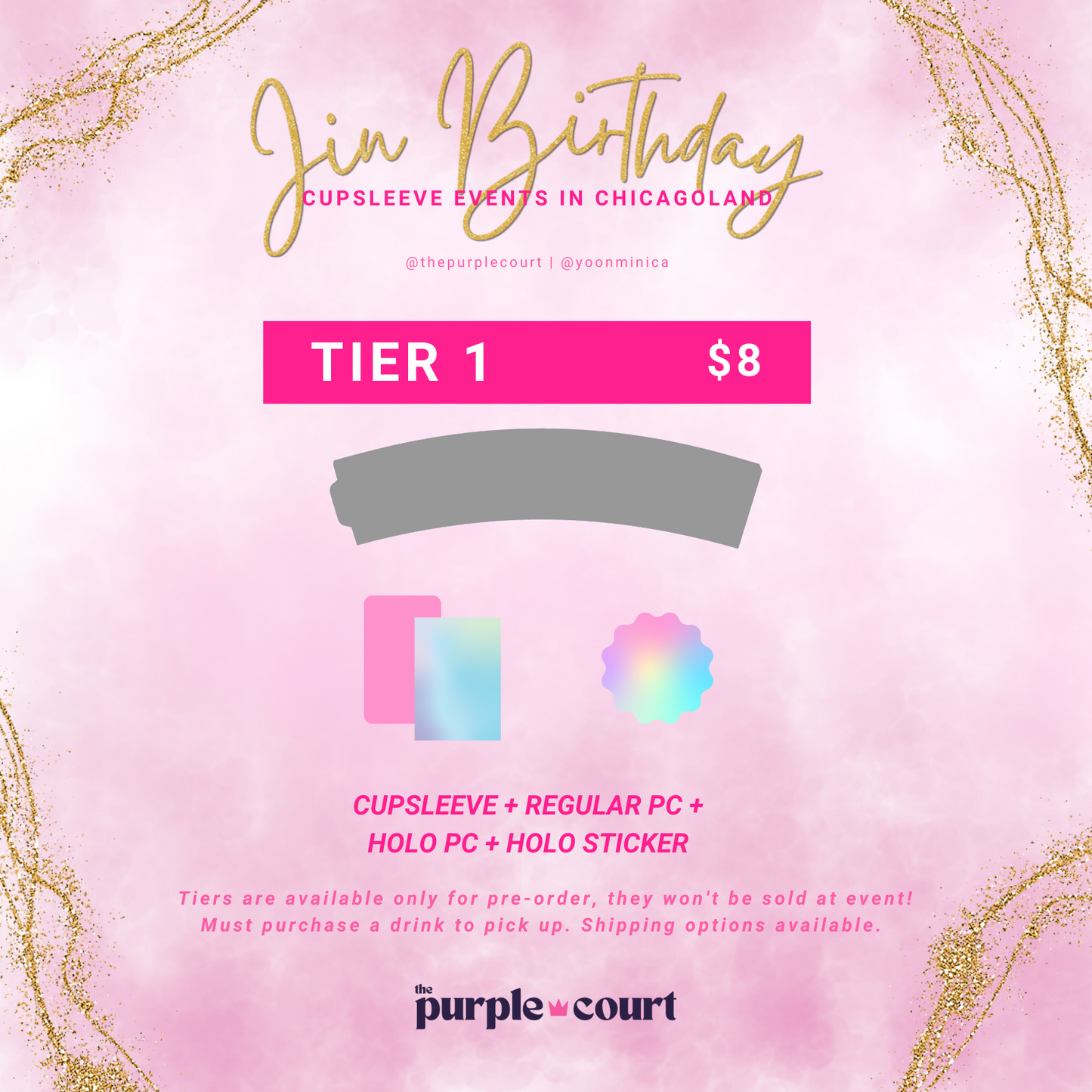 JIN BDAY - Tier 1