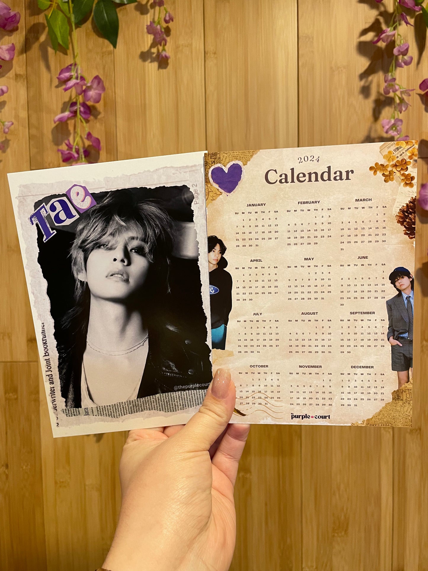 Taehyung Birthday Cupsleeve + One Page Calendar Set