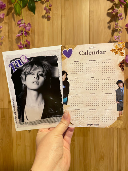 Taehyung Birthday Cupsleeve + One Page Calendar Set