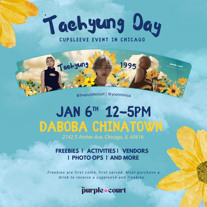 Taehyung Birthday Cupsleeve + One Page Calendar Set