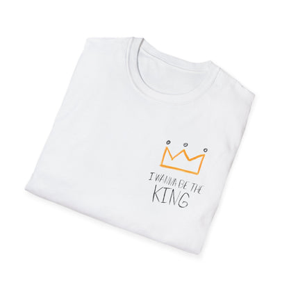 Yoongi I Wanna Be The King T-Shirt - pocket design
