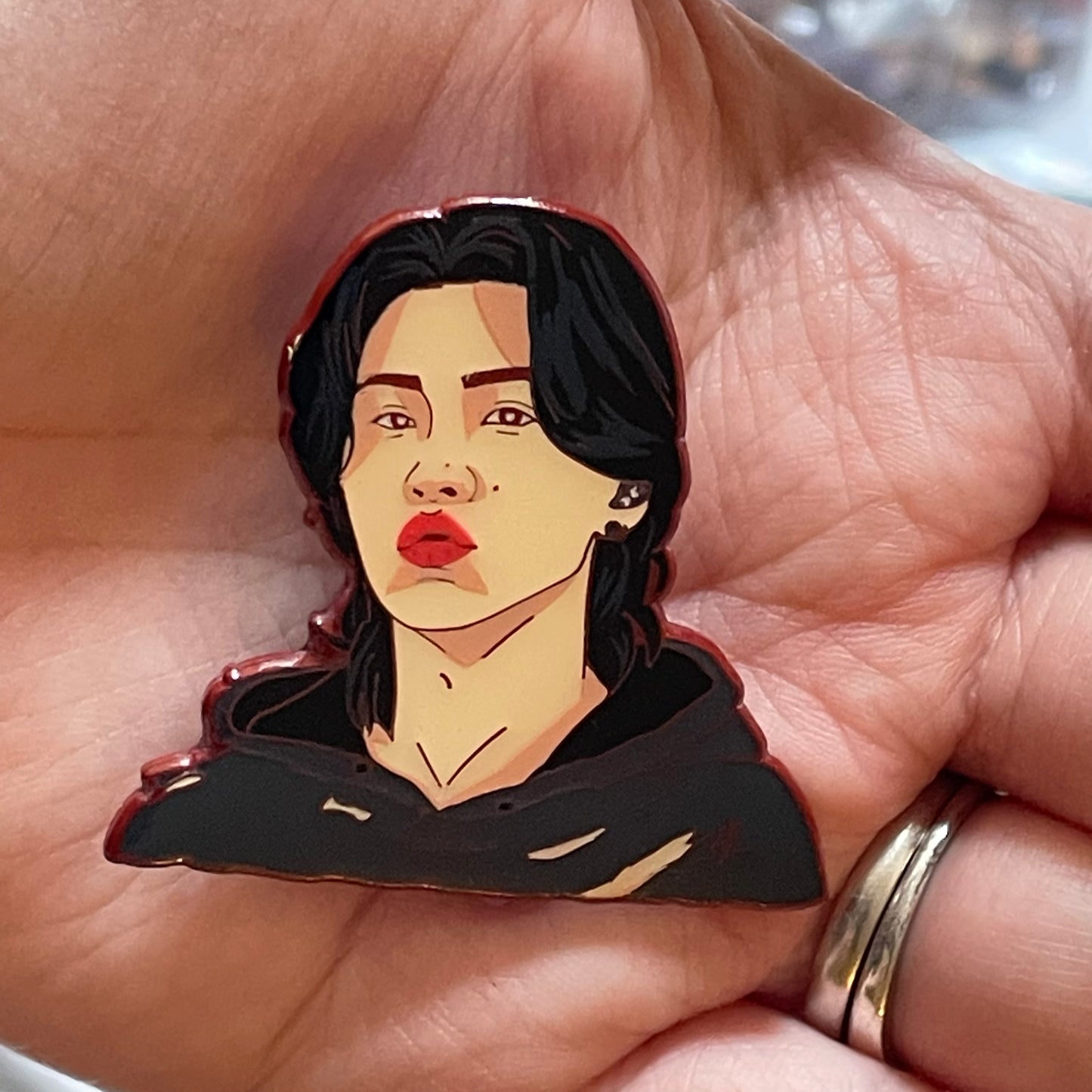 Kissy Face Yoongi Enamel Pin