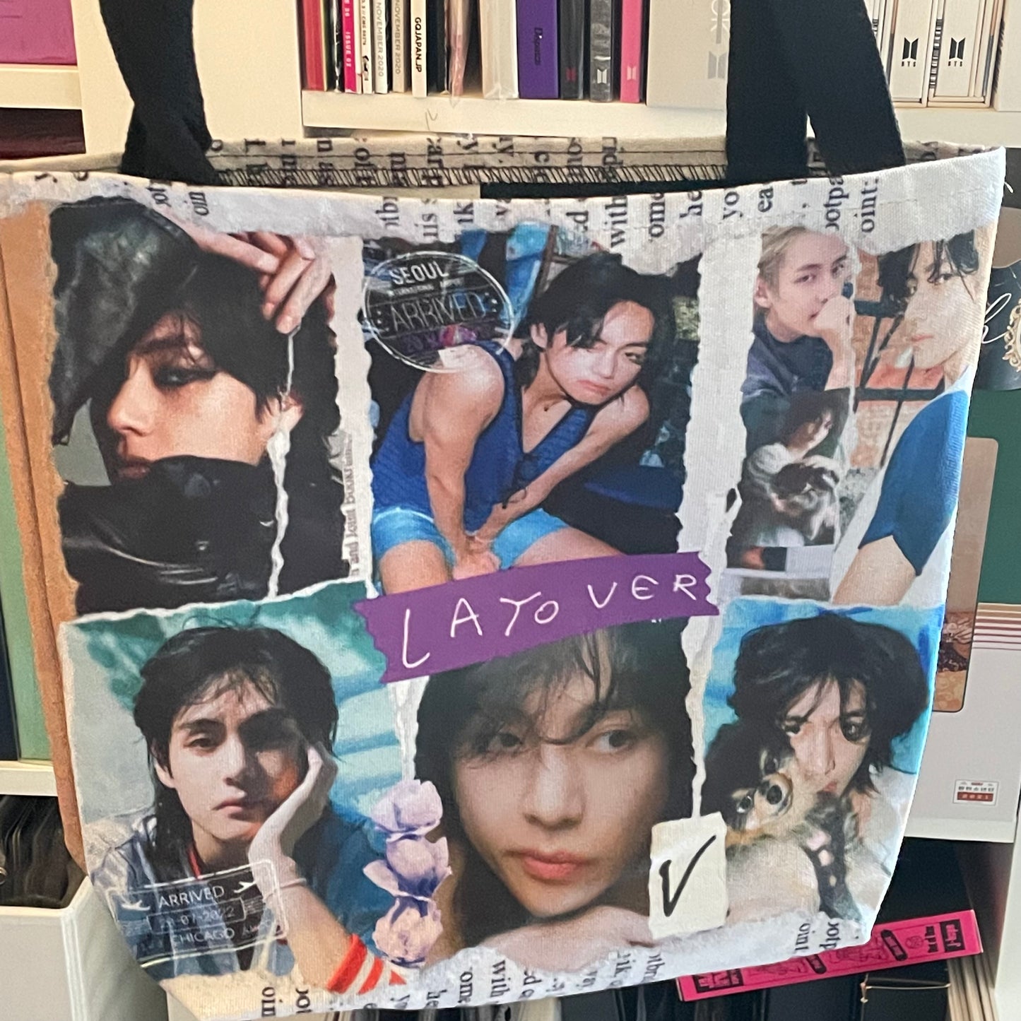 Taehyung Layover Tote Bag