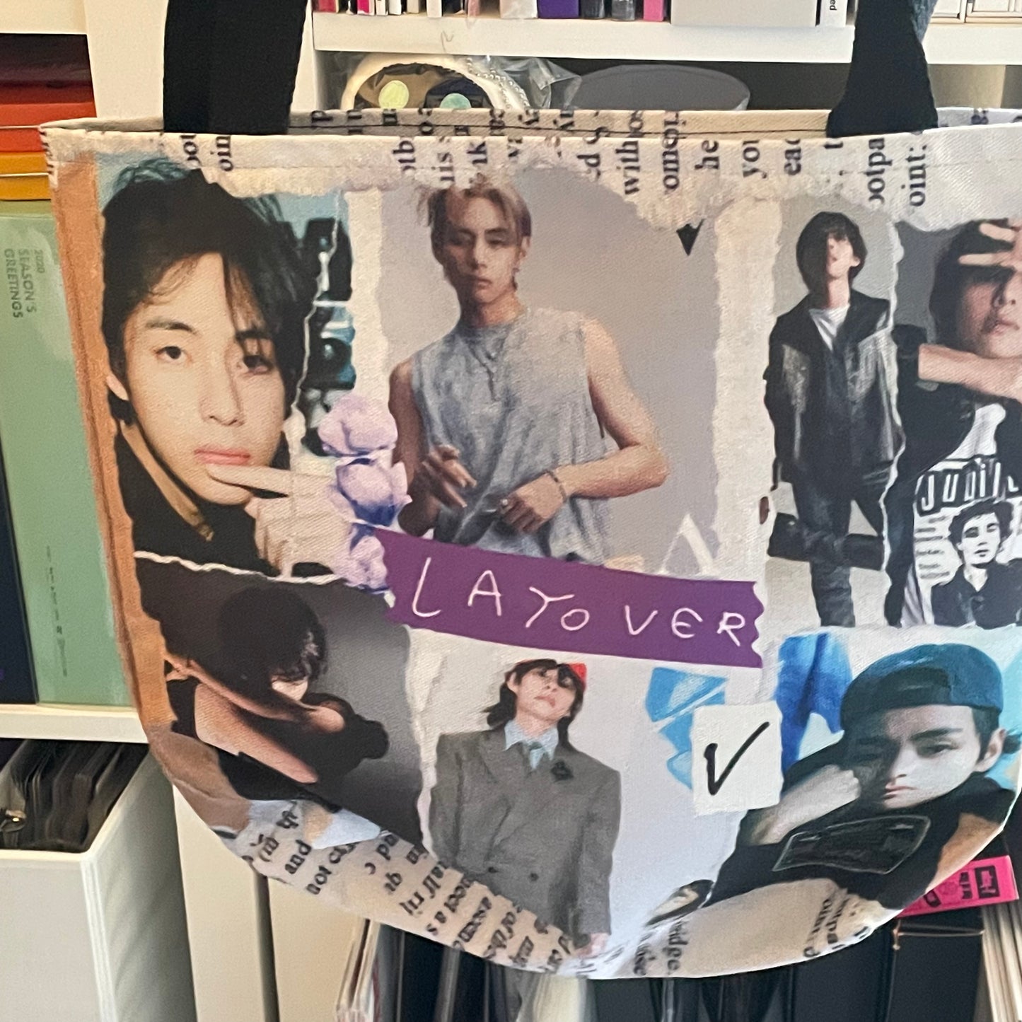 Taehyung Layover Tote Bag