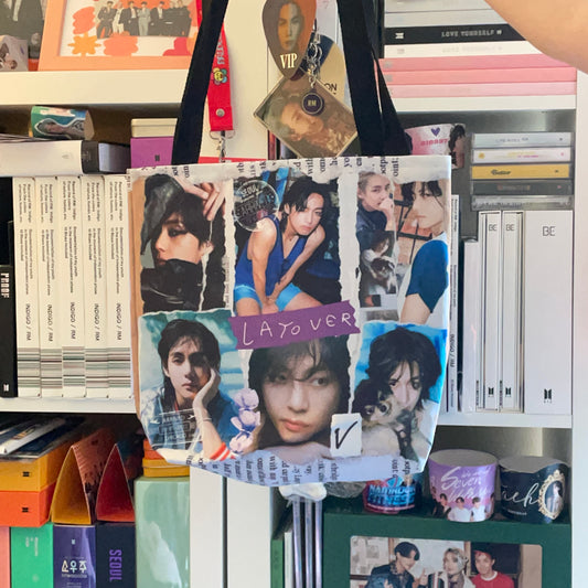 Taehyung Layover Tote Bag