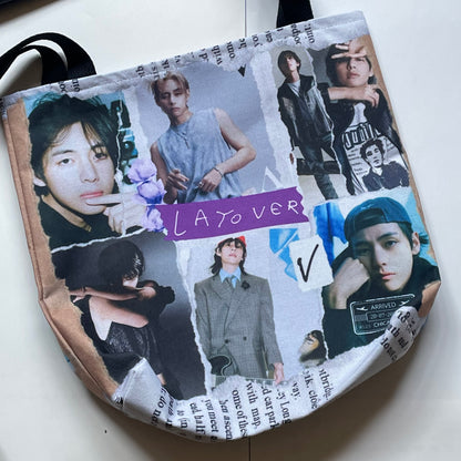 Taehyung Layover Tote Bag