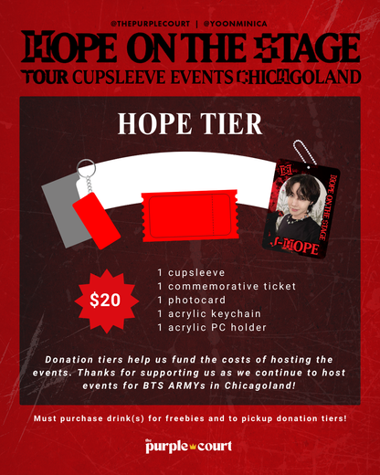 j-hope Hope On The Stage Events - HOPE Donation Tier