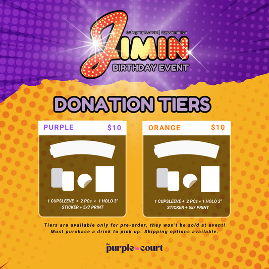 JIMIN BDAY - Donation Tiers