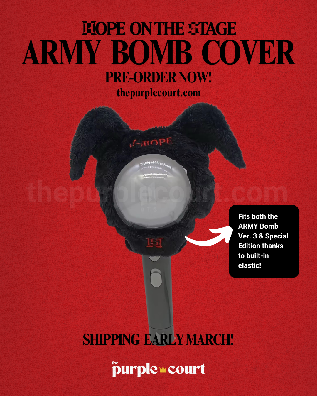 j-hope Hope On The Stage ARMY B0MB Lightstick Cover