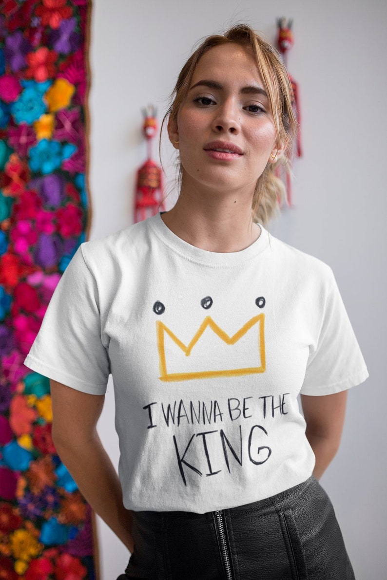 Yoongi I Wanna Be The King T-Shirt - full design