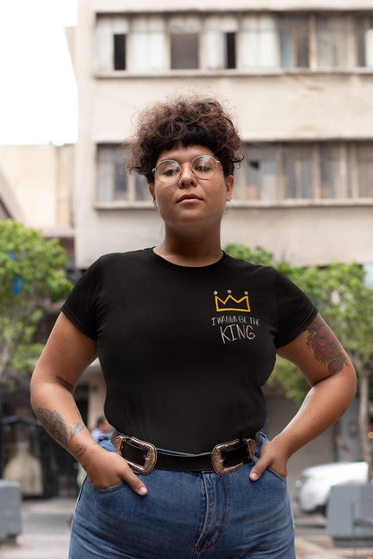 Yoongi I Wanna Be The King T-Shirt - pocket design