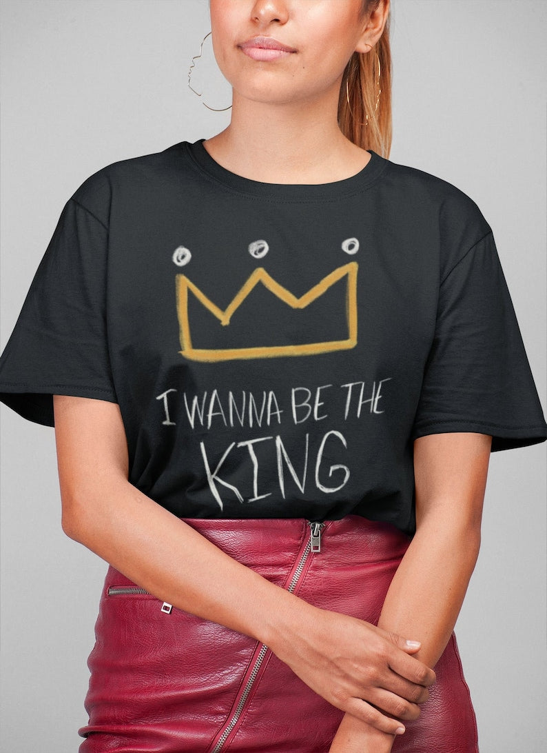 Yoongi I Wanna Be The King T-Shirt - full design