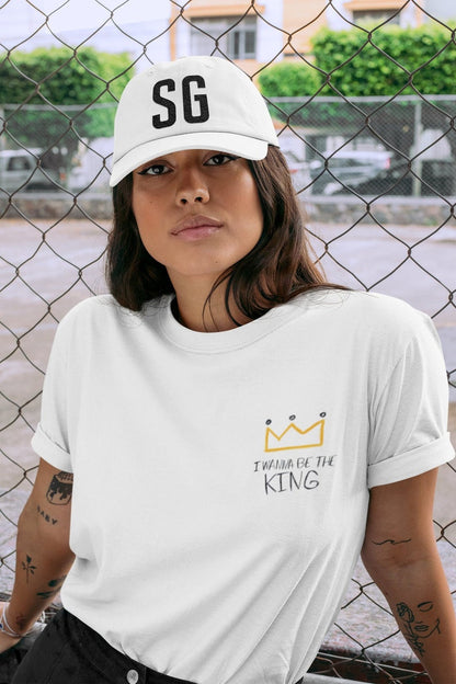 Yoongi I Wanna Be The King T-Shirt - pocket design