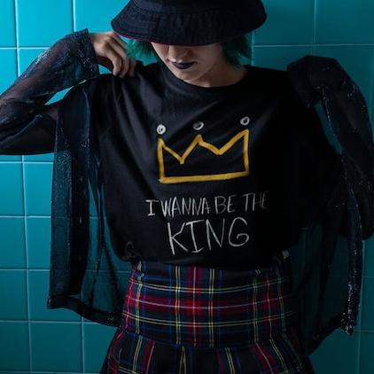 Yoongi I Wanna Be The King T-Shirt - full design