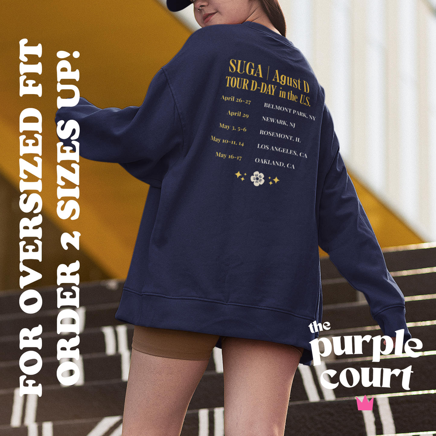 SUGA Agust D Tour D-Day Guitar Pick Sweatshirt