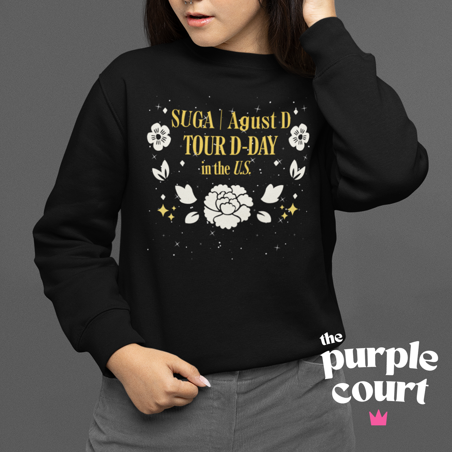 SUGA Agust D Tour D-Day Guitar Pick Sweatshirt