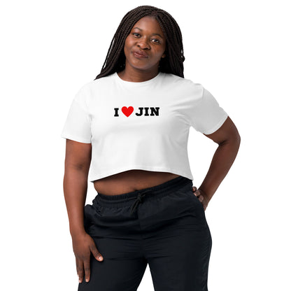 I Love Jin Crop Tee