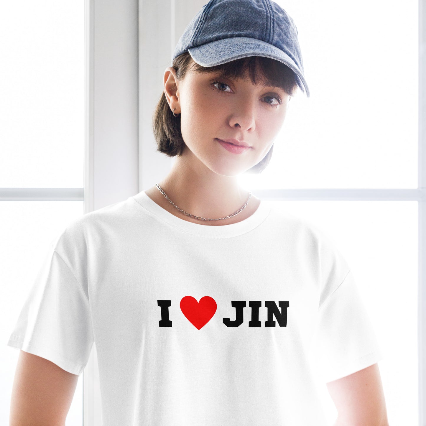I Love Jin Crop Tee